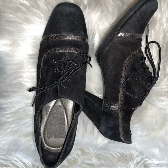 Reba black suede and metallic embellished heels - Picture 5 of 6